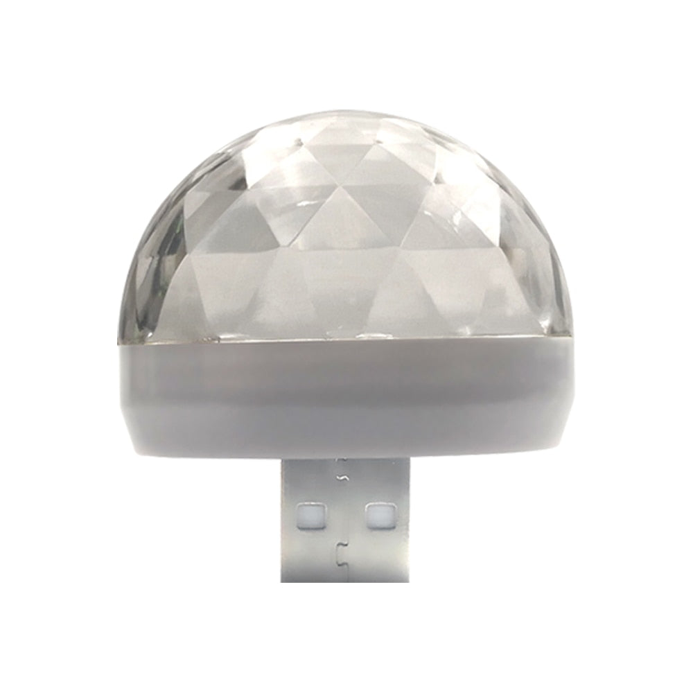 Mini discolyssopp med USB-tilkobling, gir liv til enhver fest, flerfarget LED-lys.