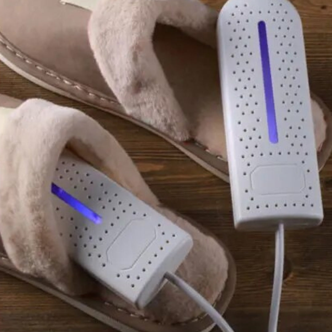 Unisex bærbar sko sterilisator for hygieniske og tørre sko, motvirker mugg og dårlig lukt.