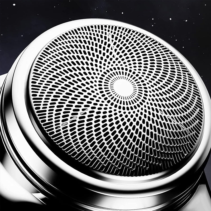 "Bærbar USB barbermaskin i stilig design, IPX7 vanntett, mini, kompakt og effektiv for både våt og tørr barbering."