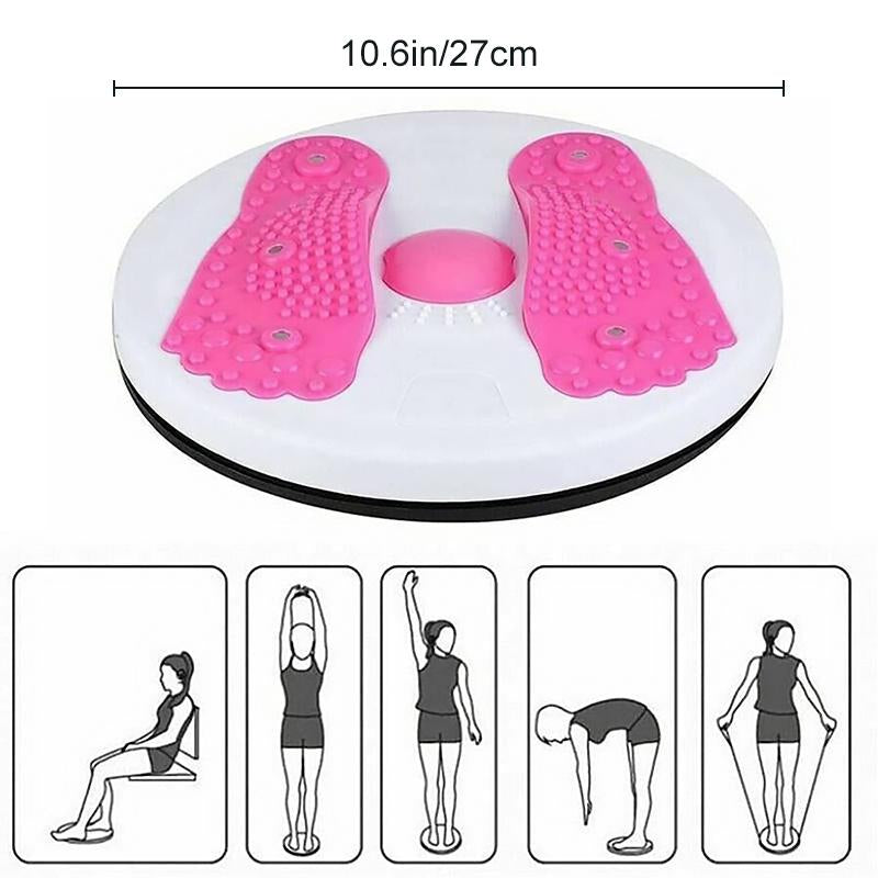 "Balansebrett med stålkuledesign og magneter for massasje, 27 cm, lilla. Ribbedetaljer for stabilitet, akupressurfordeler."