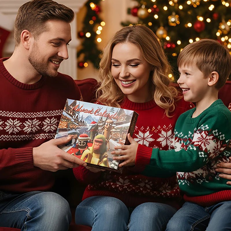 Fargerik adventskalender for barn, fylt med kreative overraskelser og gaver