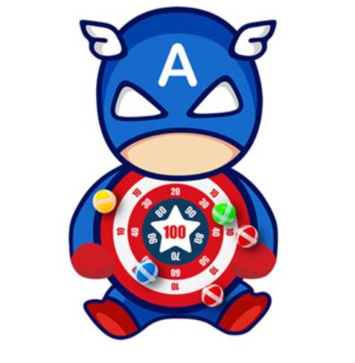 Barnas kreative dartbrett-spill hengt på en vegg, klart for spilling og fremmer utvikling.