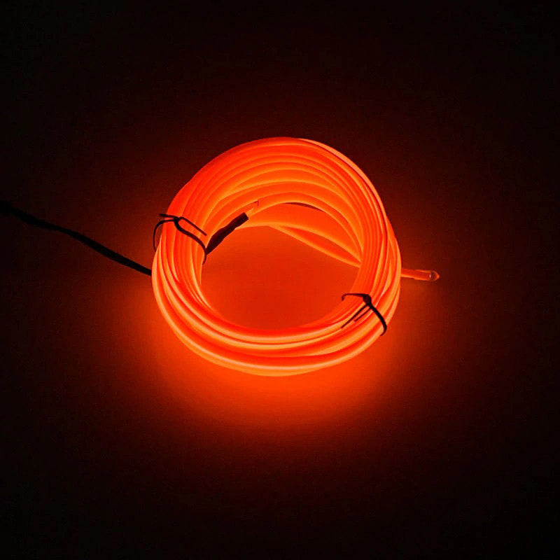 Fleksibelt 5m LED-sett, skaper en fantastisk neonlys-effekt som billys.
