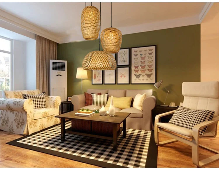 Designet boho lampe for nordiske hjem, passer perfekt som stuebelysning, unik og stilren.