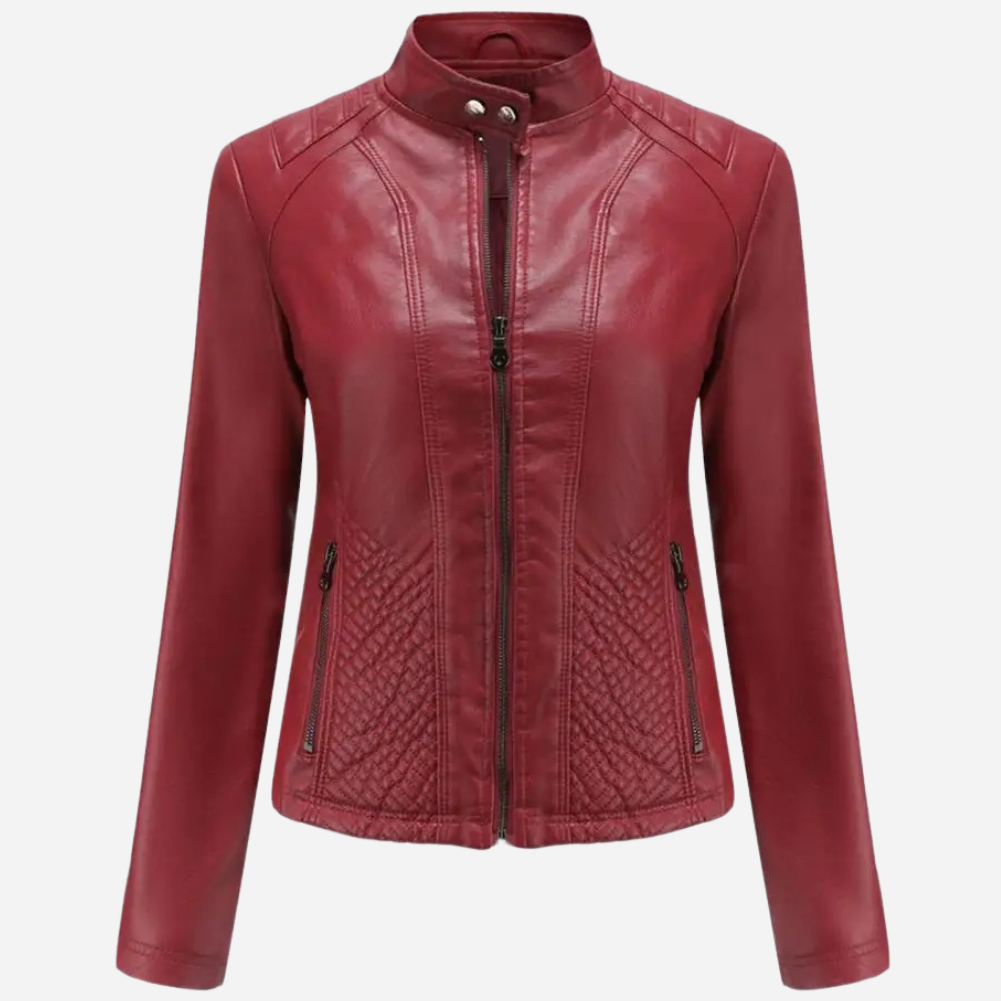 Full lengde av Dame Skinnjakke Mystique. Tidløs premium skinnjakke som passer som elegant og casual yttertøy.