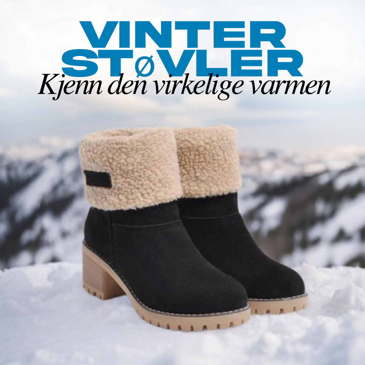 Deilige damestøvler med fuskepelsforet innerside, gir maksimal varme og komfort. Perfekte vintersko.