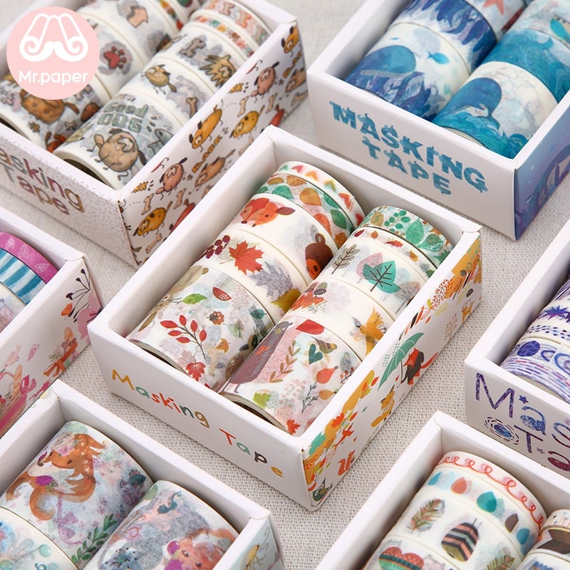 Håndverks Washi Tape-sett for å gi liv til kreative ideer og dekorasjoner.
