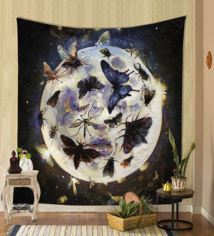 Fantasiveggteppe med naturinspirert design, gir ro til hjemmeinnredningen