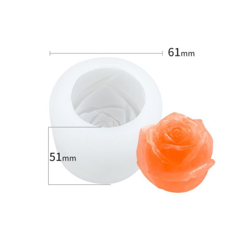 "Detaljert 3D silikonform for isroser; blå farge; rund form; perfekt til drinker for enhver anledning."