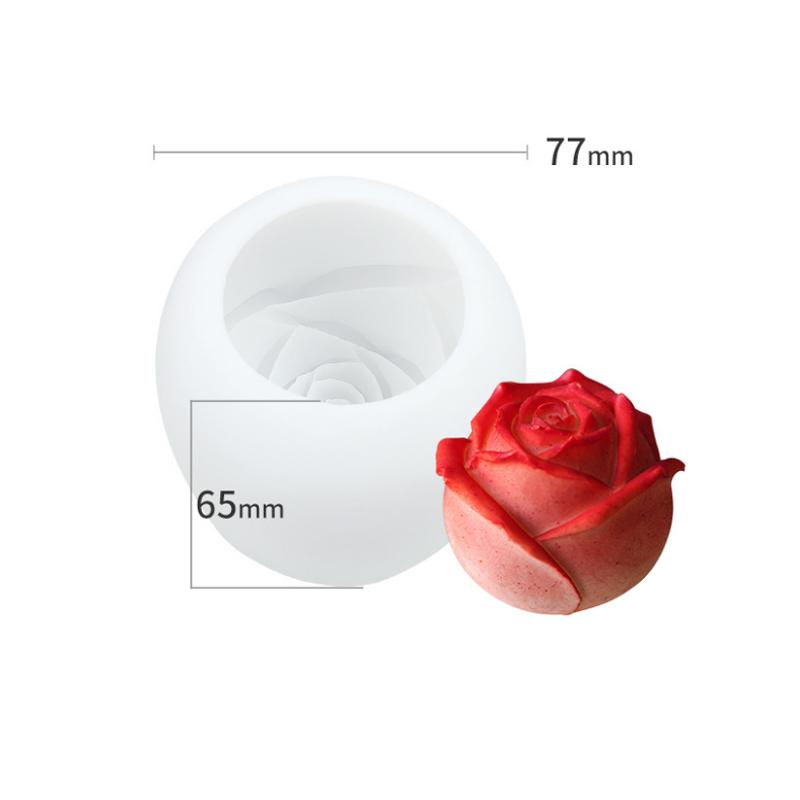 "Detaljert 3D silikonform for isroser; blå farge; rund form; perfekt til drinker for enhver anledning."
