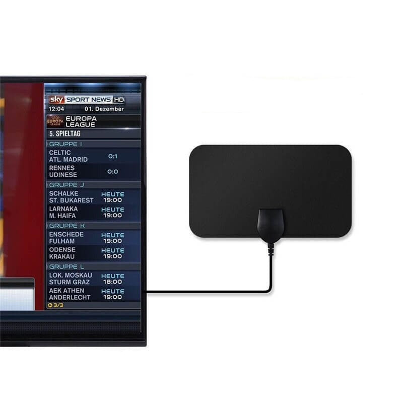 Digital HDTV-antenne for innendørs bruk, fanger gratis TV-kanaler i 1080p-kvalitet