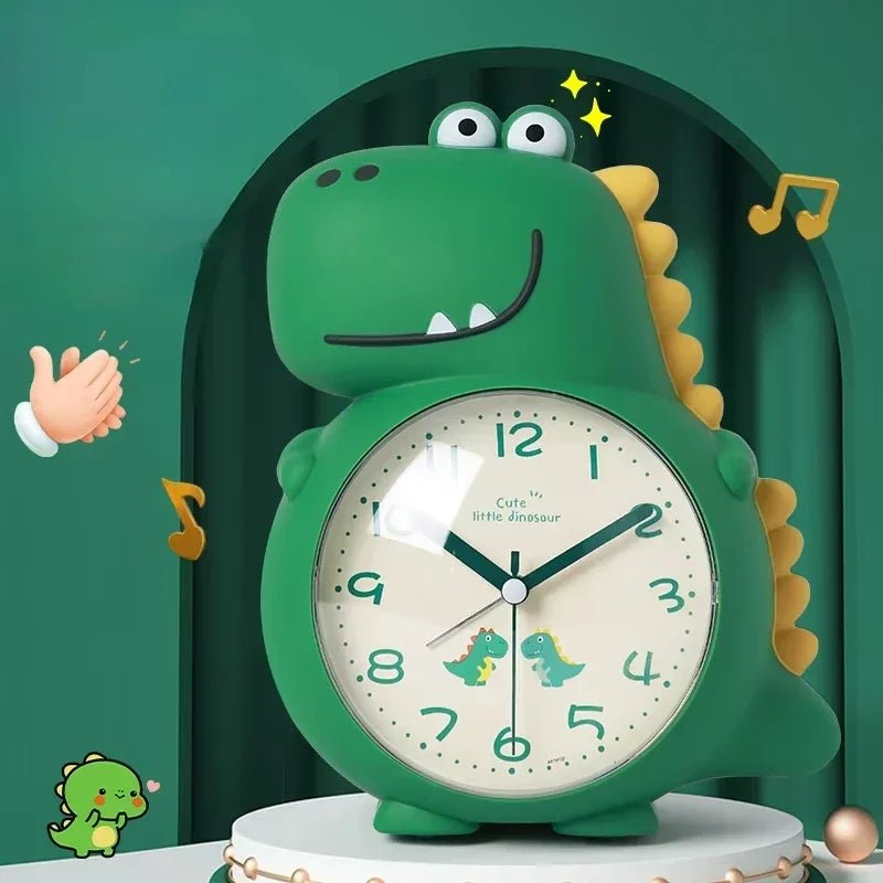 Dinosaur alarmklokke for barnerommet, vekkelys simulerer soloppgang, skånsom oppvåkning.