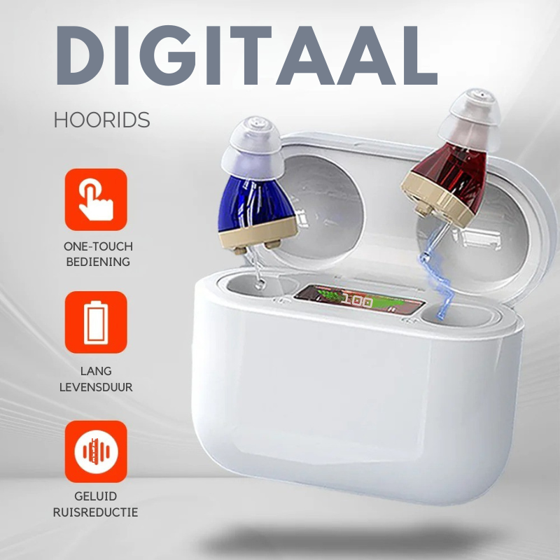 "Diskret, hudfarget in-ear høreapparat med ergonomisk design for komfortabel og nesten usynlig daglig bruk."