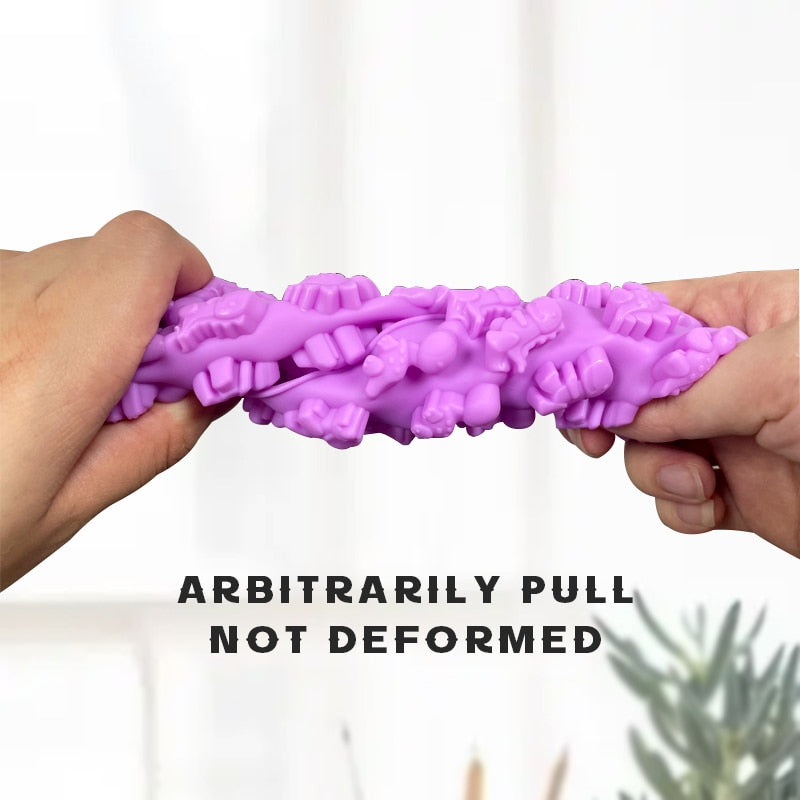 Silikonform for baking og konditorivarer: Gummy Dino geleform til barneprodukt, 6 dinosaurer.