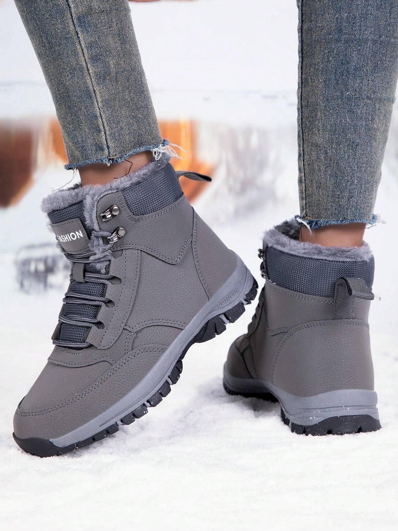 Vinter Vannavstøtende Snøstøvler Non-Slip Varme Holdbare