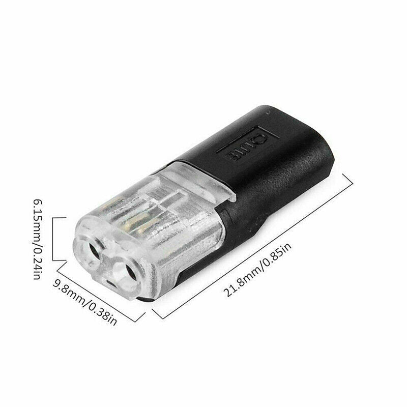 "Effektiv dobbel-leder plug-in-kontakt med låsespenne i beige og blått for sikre elektriske prosjekter, verktøy og DIY."