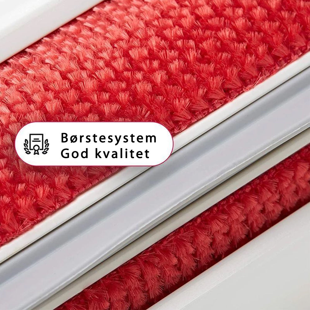 Effektiv dyrehårfjerner i plast for sofaer og tekstiler, gjenbrukbar og økovennlig, finnes i blå og rød.