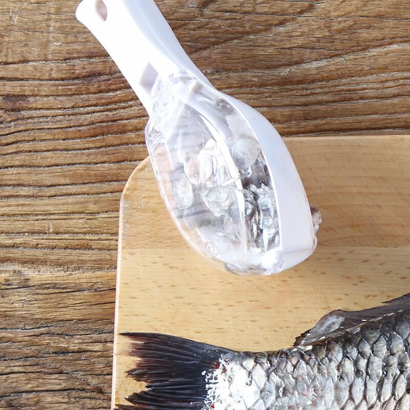 Kompakt fiskeskalerer, perfekt fisketilbehør for matlaging og fjerning av skjell.