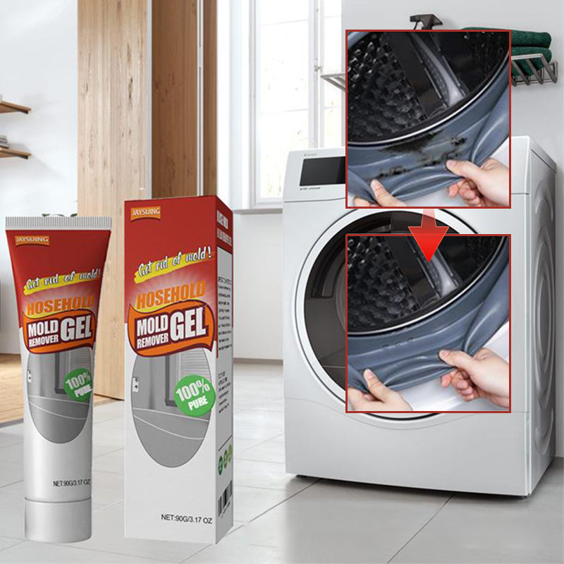 Effektiv muggfjernergel for flekkfrie vegger, geltekstur, klar beholder, fjerner sta mugg, enkel påføring, giftfri.