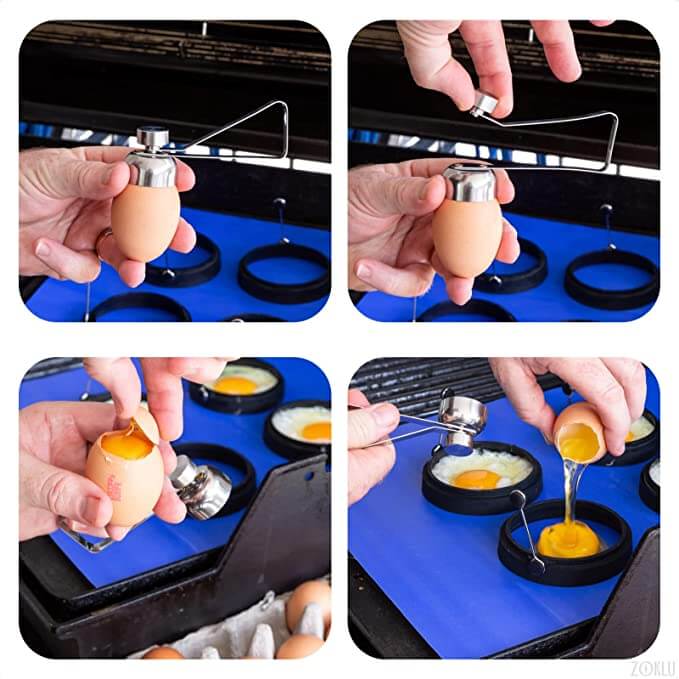 Smart kjøkkenhjelper: Eggeknekker for rask og uanstrengt eggeåpning, ideell for alle typer egg.
