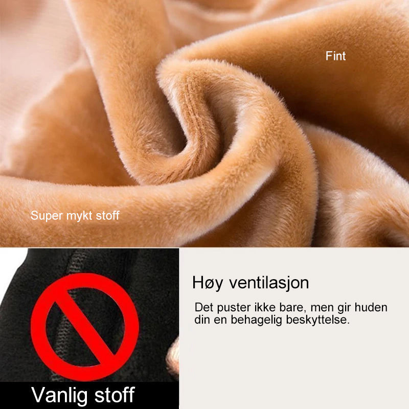 "Elefantfarget fleece leggings, varm og stilfull for vinterbruk, med høy midje og slank passform for kvinner."
