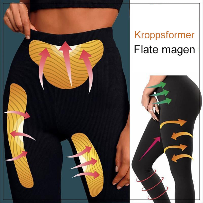 "Elefantfarget fleece leggings, varm og stilfull for vinterbruk, med høy midje og slank passform for kvinner."