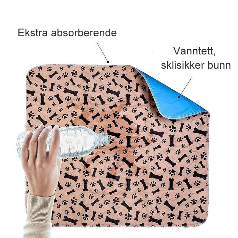 "Elegant, absorberende vaskbare tisseputer til kjæledyr, myke lag med sklisikker bunn, 40x60 cm, bidrar til et rent hjem."