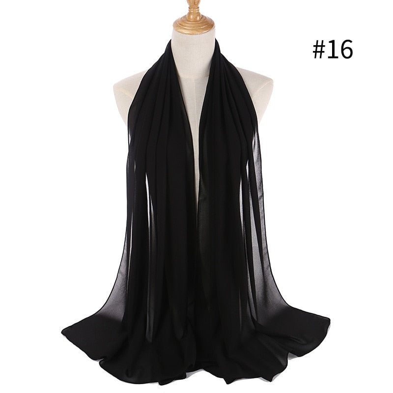 Stilig chiffon skjerf, perfekt for å fullføre ethvert antrekk