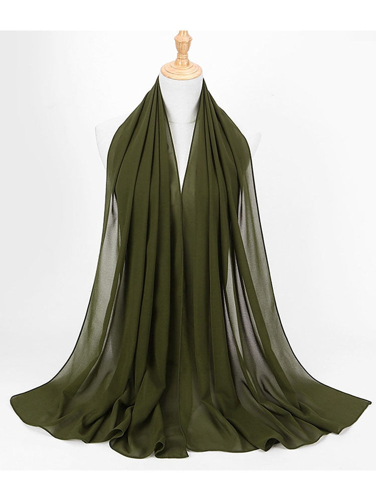 Delikat chiffon sjal, perfekt for sensitive hudtyper