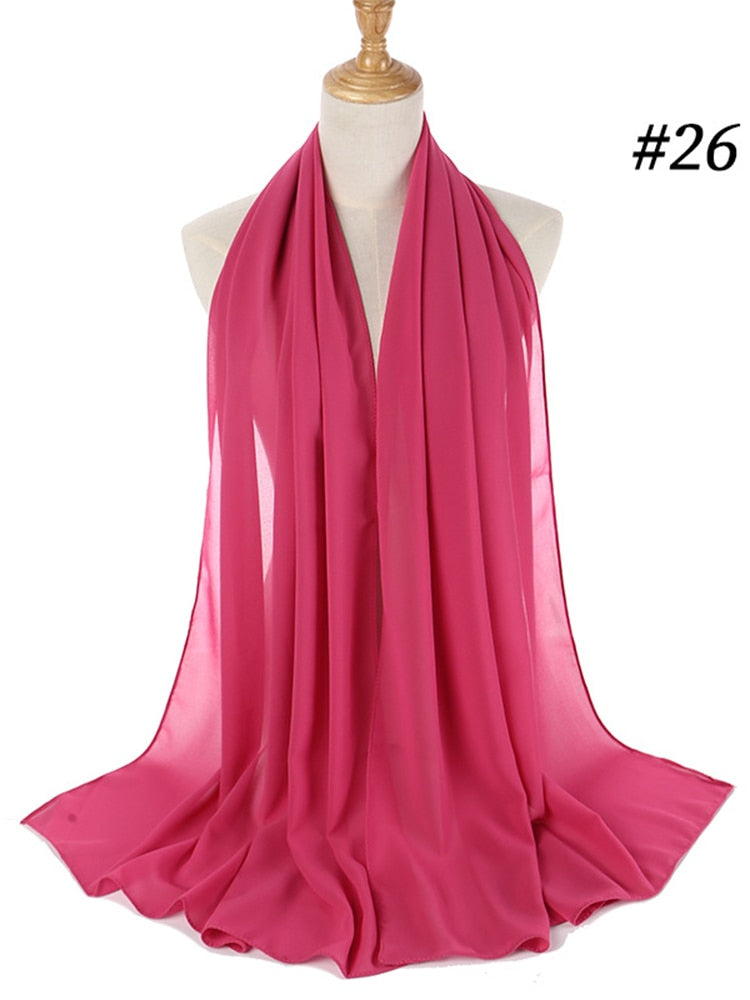 Elegant chiffon skjerf, et allsidig motetilbehør