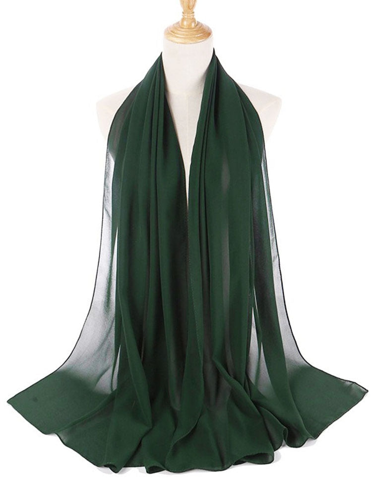 Elegant chiffon sjal, ideelt for seremonielle antrekk