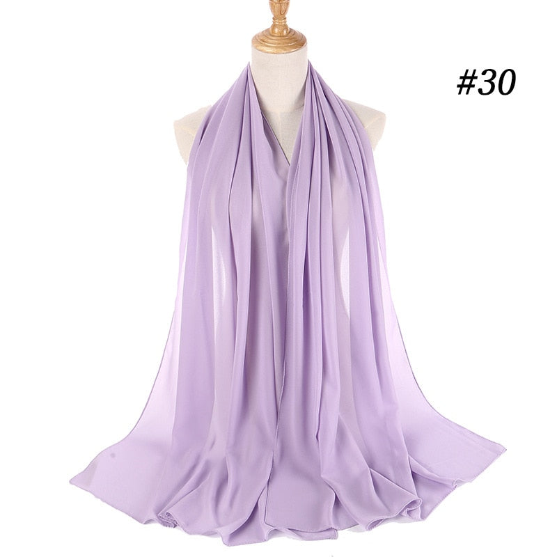 Elegant chiffon sjal, for en grasiøs fremtoning