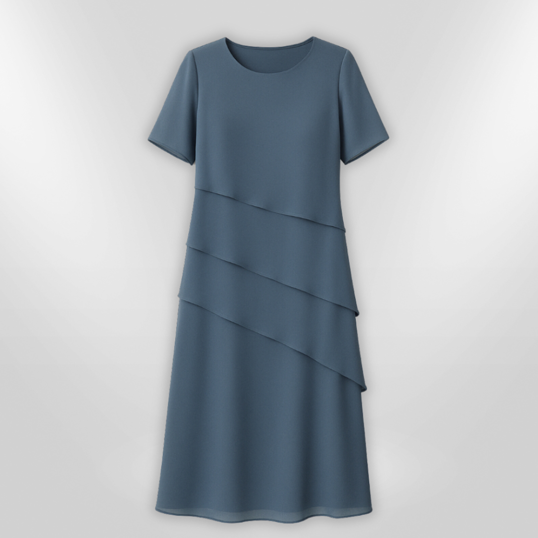 Komfortabel og elegant chiffonkjole for kvinner, en allsidig festkjole med tidløst design for spesielle dager.
