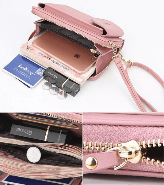 Elegant rød crossbody veske i PU-skinn, et dristig tilbehør for damer.