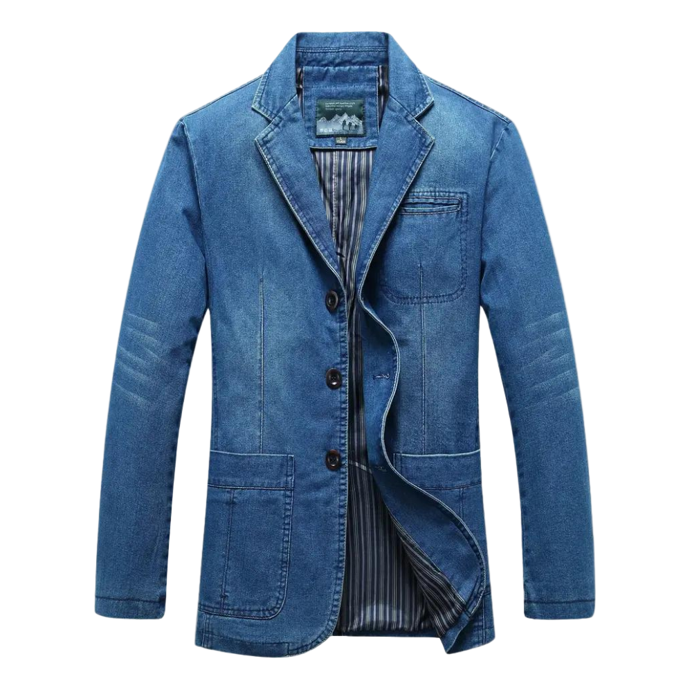Elegant herre avslappet blazer for smart casual stil. Komfortabel og allsidig for menns vår- og høstmote.