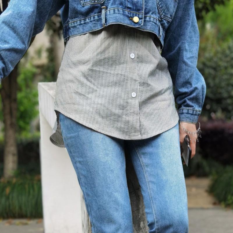 Elegant høyt liv skjørt for kvinner med chic splitt-design og stretchy høy midje, perfekt for enhver anledning.