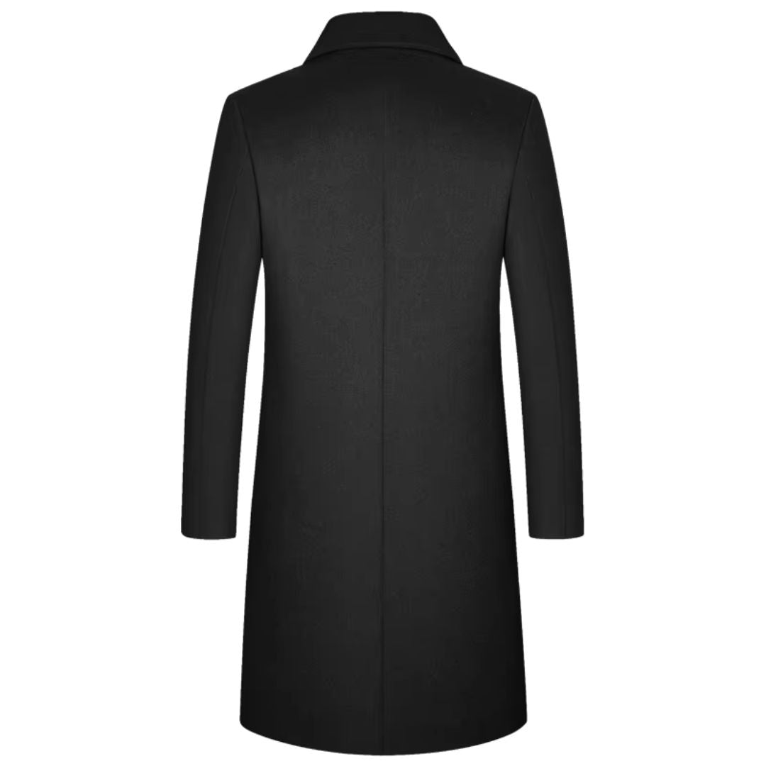 Sofistikert lang dame trenchcoat med dype lommer. Klassisk yttertøy for elegant formell og uformell stil.