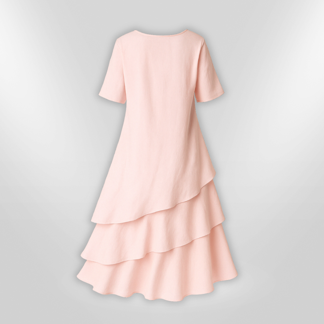 Hverdagskjole i myk bomull for kvinner. Elegant robe designet for maksimal komfort hele dagen.
