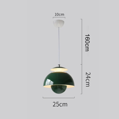 "Elegant LED-pendellampe med blomsterdesign, skandinavisk stil, varm belysning, enkelt anheng for moderne interiør."