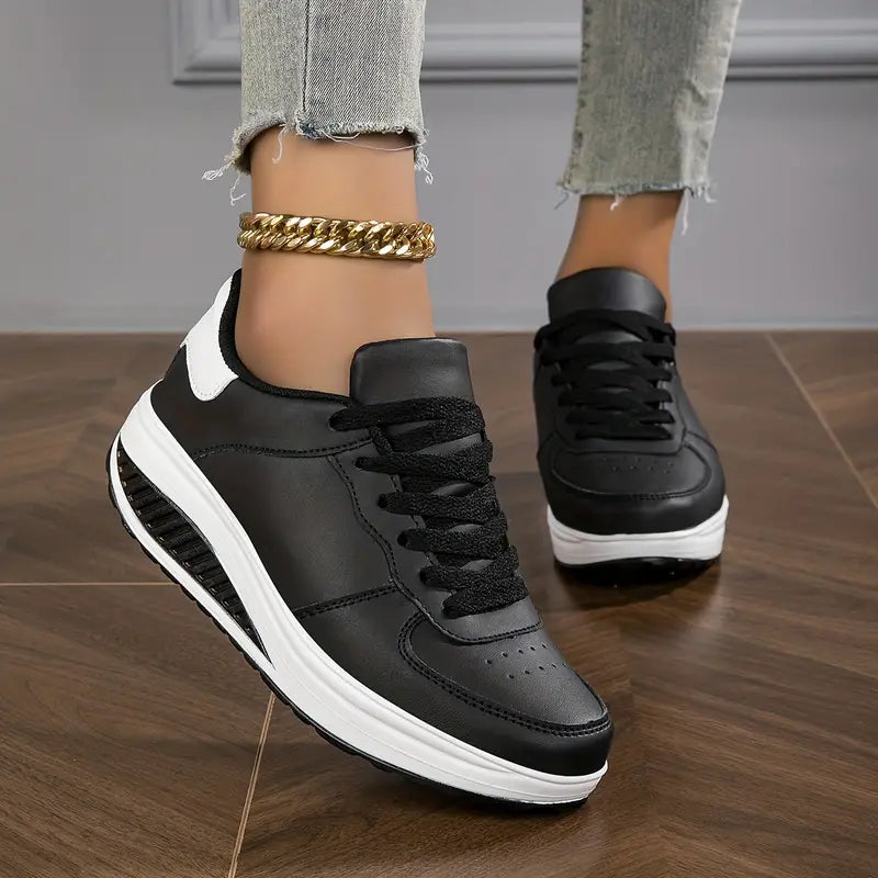 "Elegant ortopediske sneakers for kvinner i blå, brun og hvit, lett og pustende med ergonomisk støtte for daglig bruk"