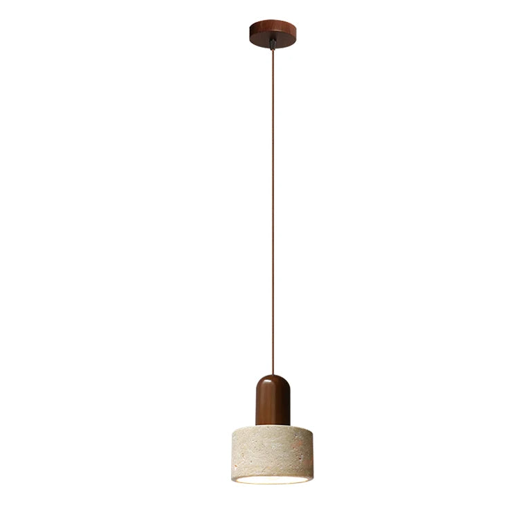 "Elegant pendellampe i naturstein med raffinert design, perfekt for stuen, spisestuen eller entréens innredning."