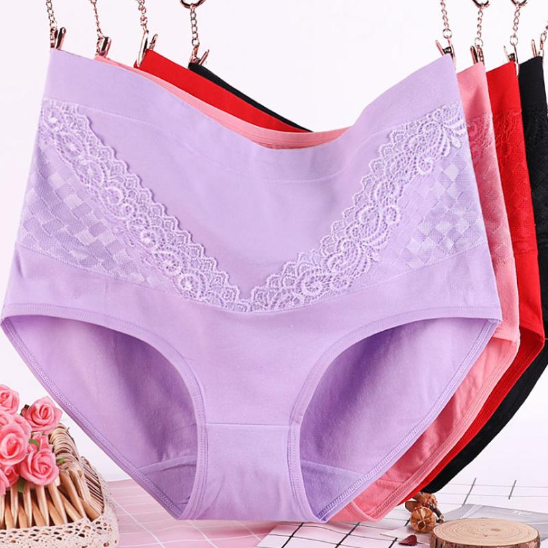"Elegant slim-fit blondetruse i myk bomull med høy elastisk linning og stilfullt blonderdesign for kvinner."