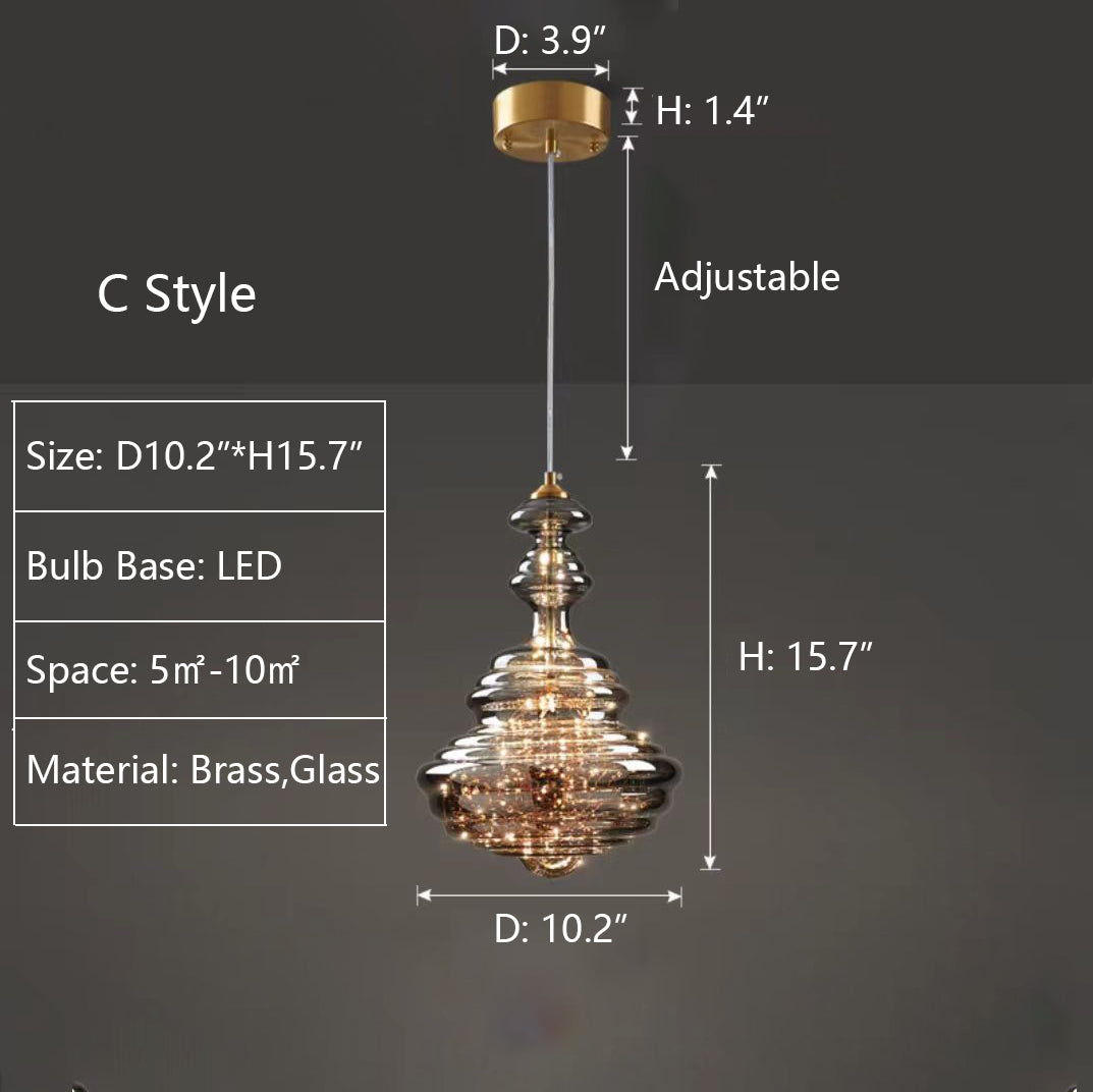 "Elegante moderne pendellampe i grått glass med stjernehimmel-effekt, justerbar høyde, perfekt for alle rom."