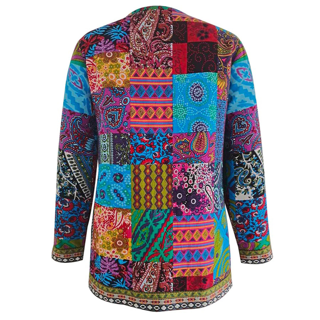 Elegante vårjakker for kvinner i blått og rødt med quilted design og stilfull passform, ideell for vårsesongen.