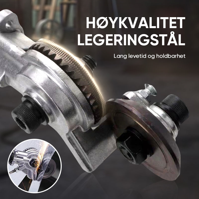 "Elektrisk nibbler kutter med dobbelt skjærehode, blått metall, 500g, presisjonsverktøy for trygg metallsaksing."