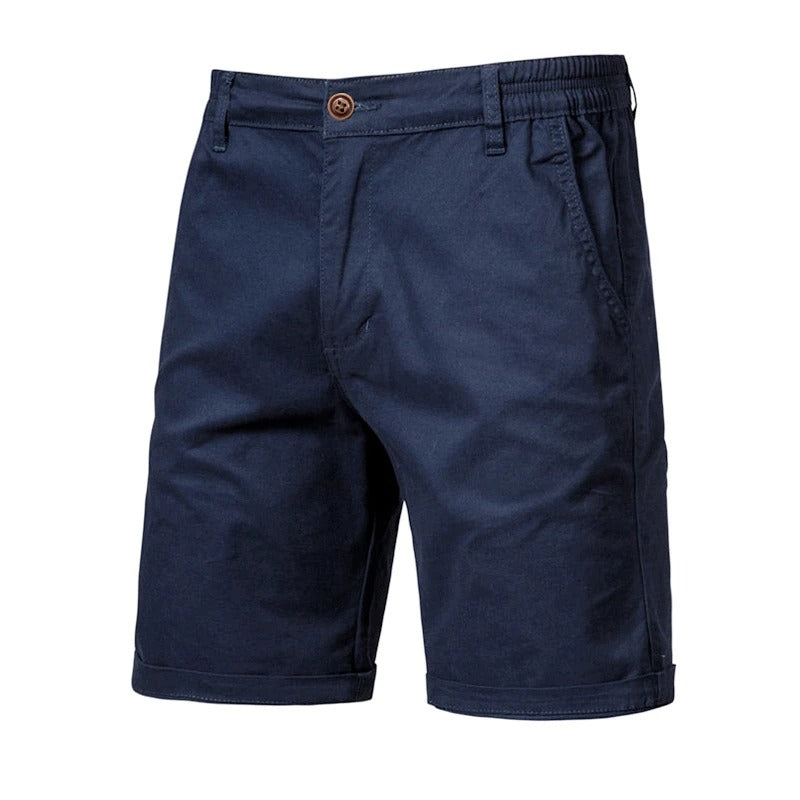 Ensfarget herreshorts for menn, komfortabel og pustende. Perfekt for hverdag, sommer og fritid.