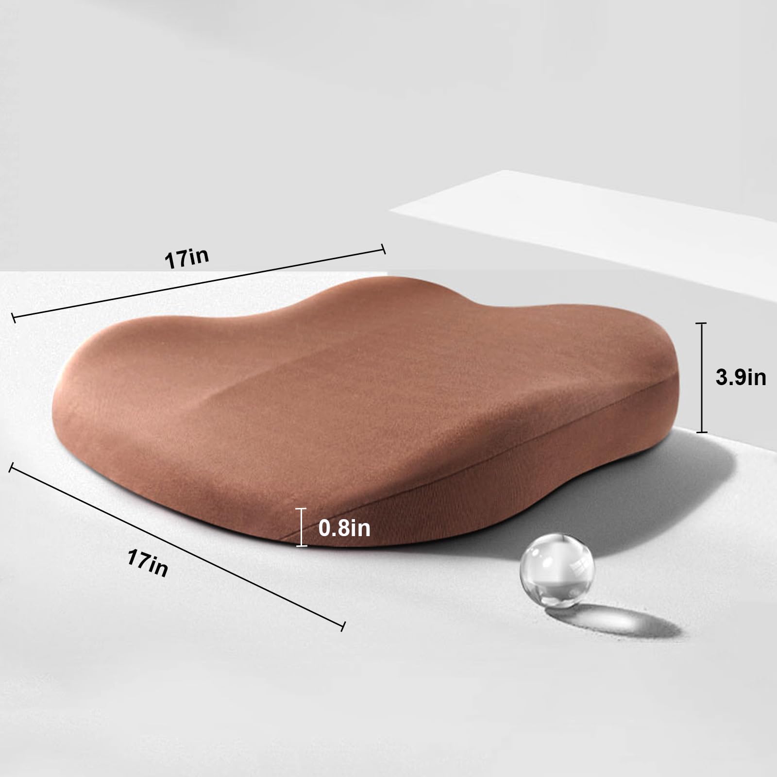 Ergonomisk designet bilsetepute med pustende trekk for kjølig og komfortabel kjøring.