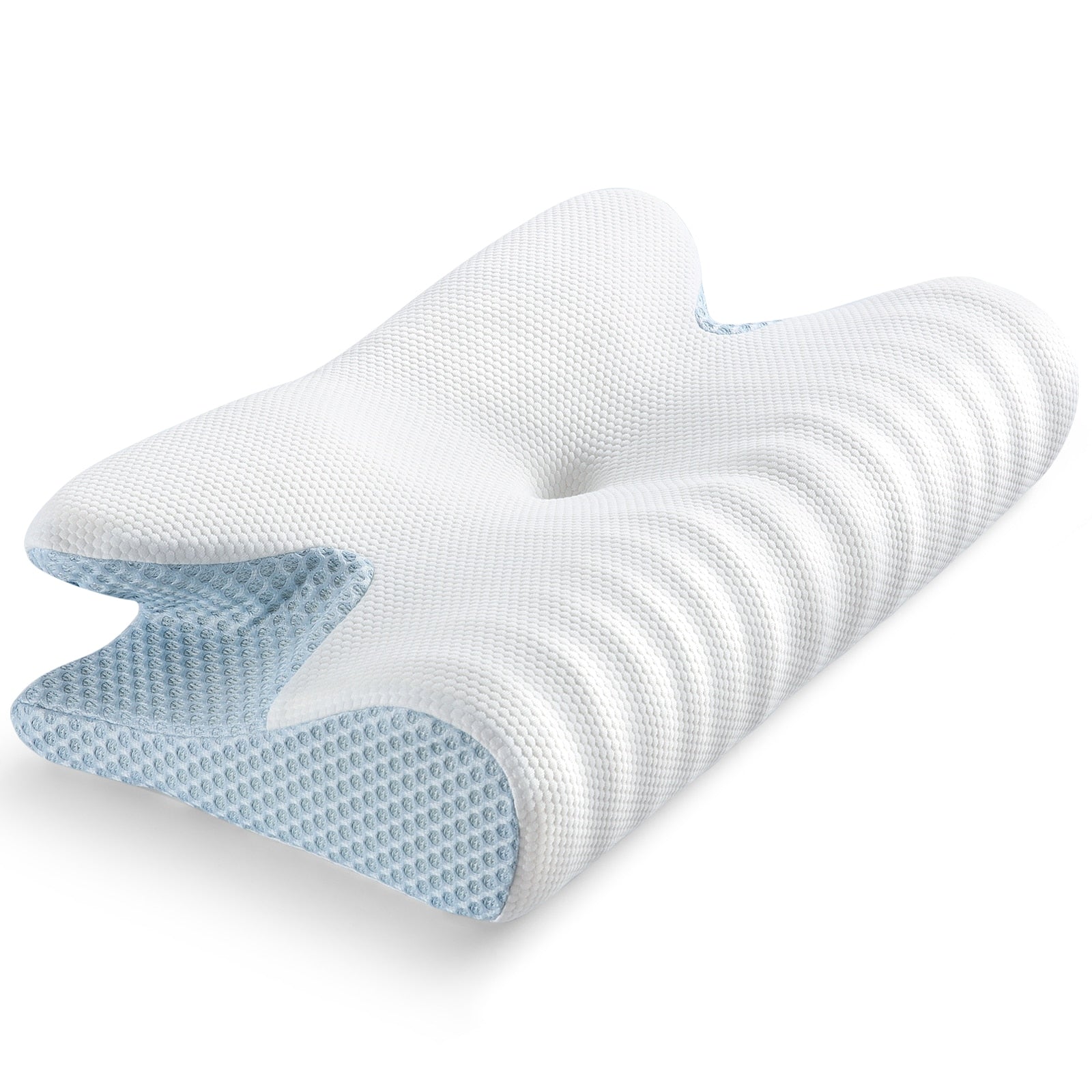 Memory foam nakkepute som gir optimal støtte for nakke og hode, fremmer god helse og hvile.