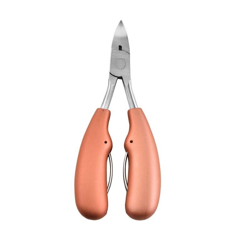 Presisjons negleklipper, ergonomisk designet for tykke tånegler. Essensiell for effektiv og sikker fotpleie.