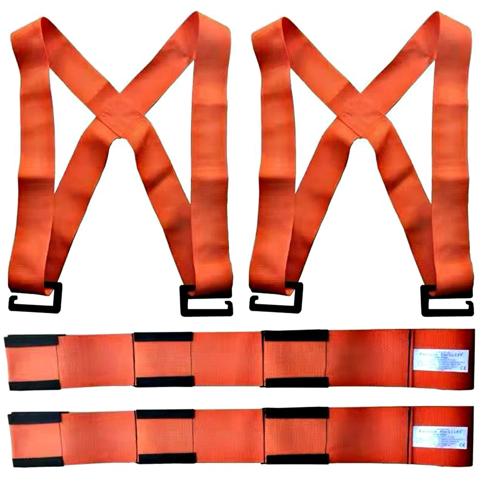 Ergonomiske løftestropper for sikker flytting av tunge møbler og hvitevarer. Justerbar for komfortabel transport.